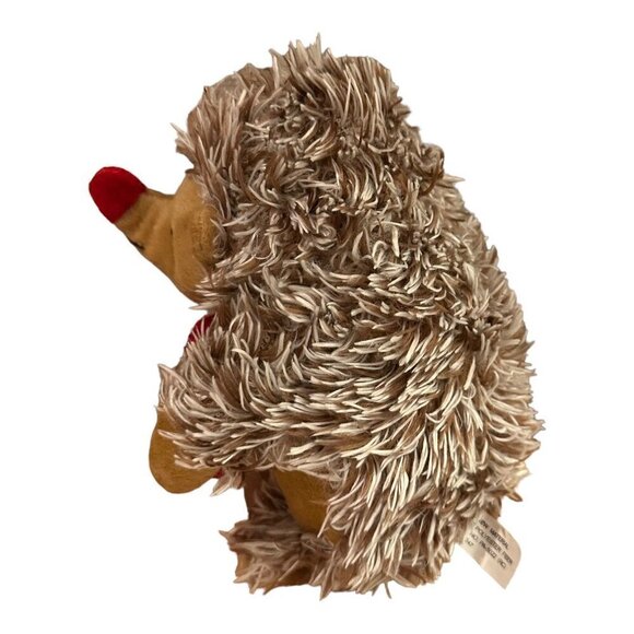 Goffa Valentines Hedgehog 7 Inch I Love You Red Heart Plush Stuffed Animal Toy - Picture 3 of 7
